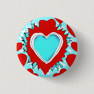 Love 3 Cm Round Badge