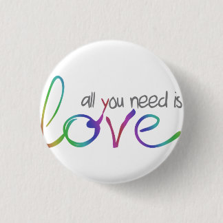 Love 3 Cm Round Badge