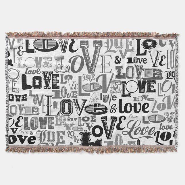 Love 3 throw blanket (Front)