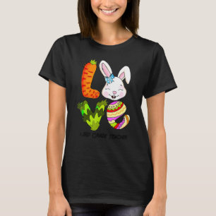 Love 3rd Grade Teacher Bunny Easter Cute Happy Rab T-Shirt