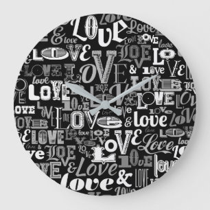 Love 4 large clock