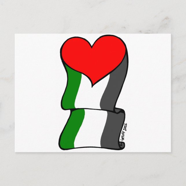 Love 4 Palestine! Postcard (Front)