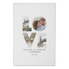 Love 4 photo simple modern personalised gift