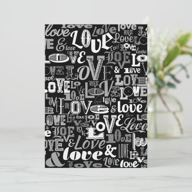 Love 4 thank you card (Standing Front)