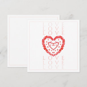 LOVE 5.25" Square Flat Card 
