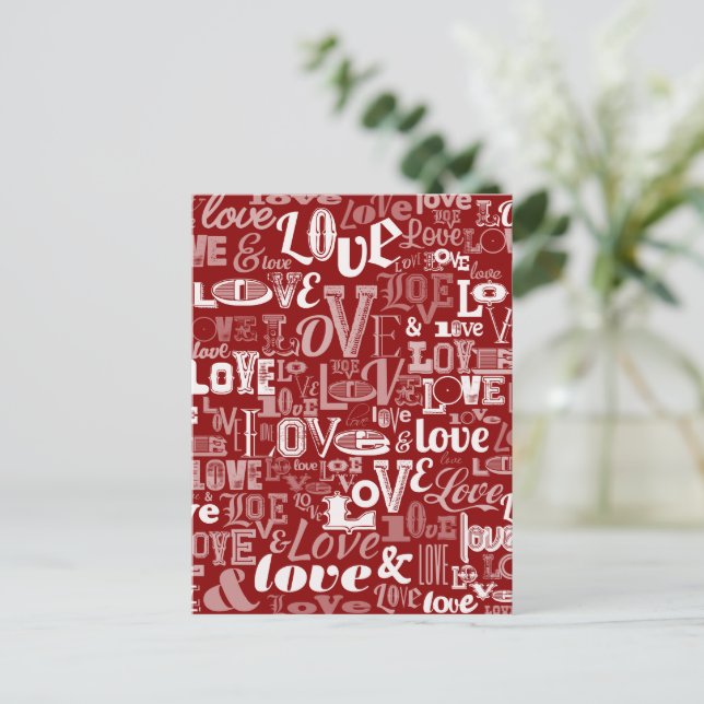 Love 5 holiday postcard (Standing Front)