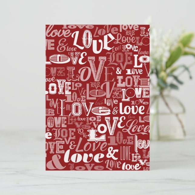 Love 5 thank you card (Standing Front)