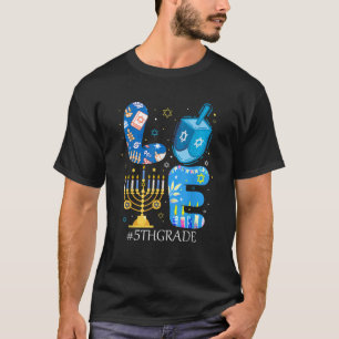 Love 5th Grade Teacher Students Chanukah Jewish Ha T-Shirt