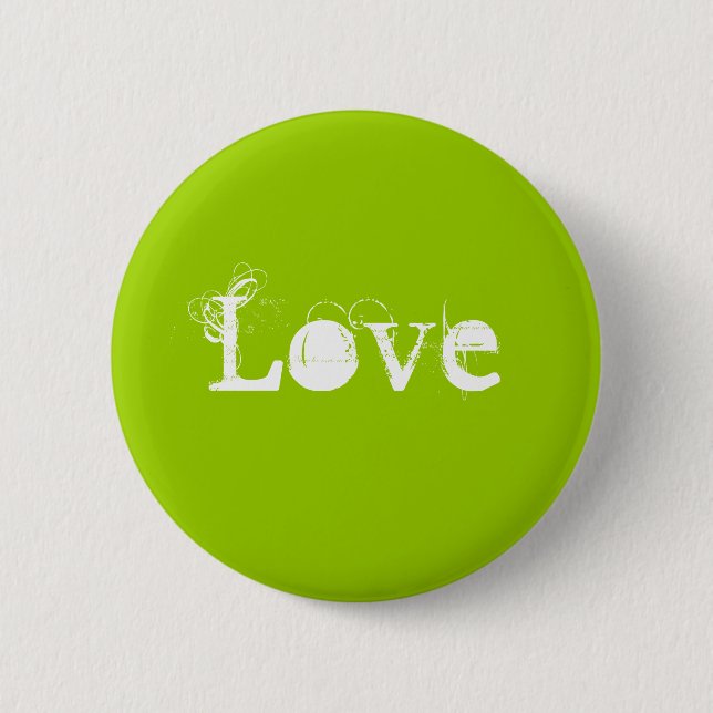 Love 6 Cm Round Badge (Front)