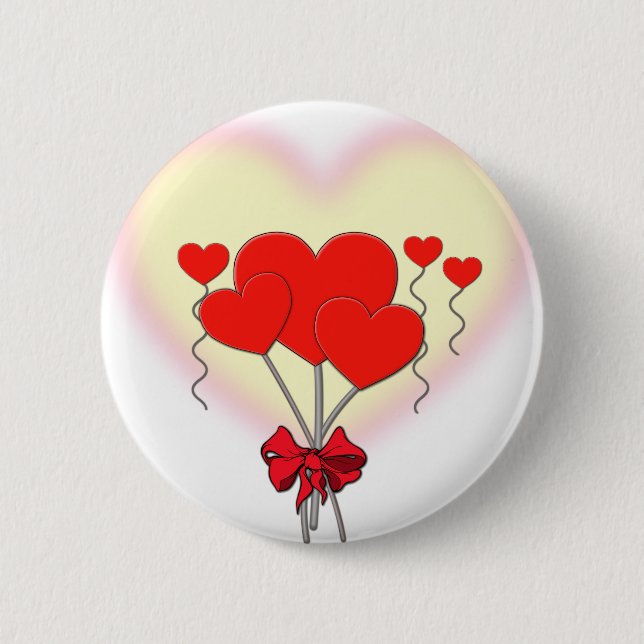 Love 6 Cm Round Badge (Front)