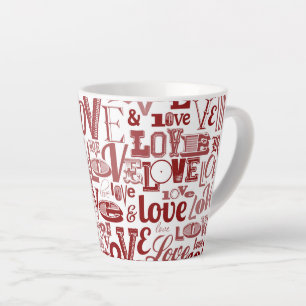 Love 6 latte mug