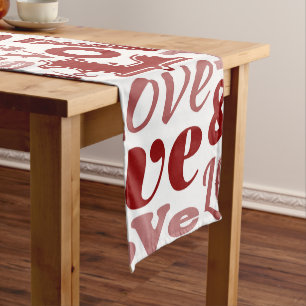 Love 6 short table runner