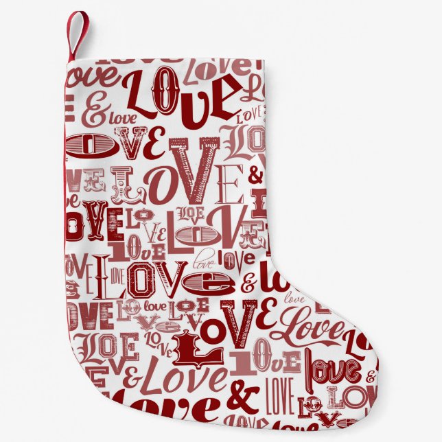 Love 6 small christmas stocking (Front)