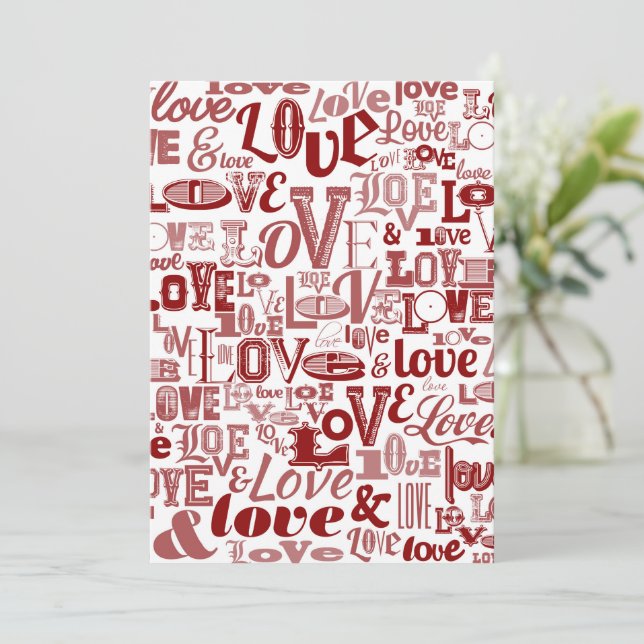 Love 6 thank you card (Standing Front)