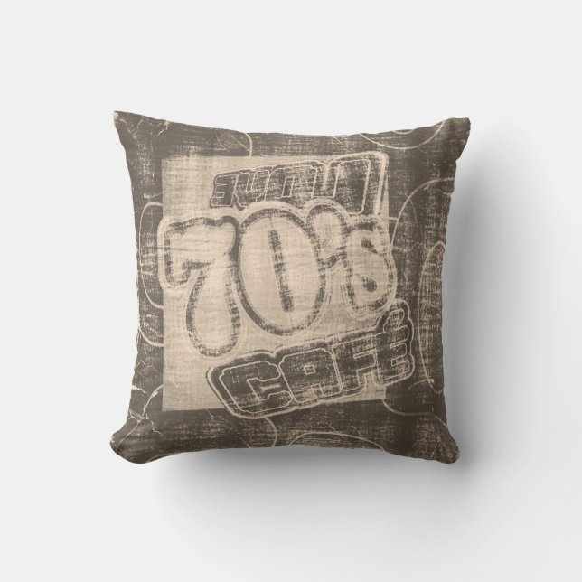 Love 70's Cafe Vintage - Pillow (Front)