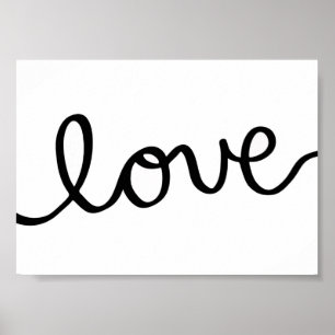 love - 7x5 inches - art poster