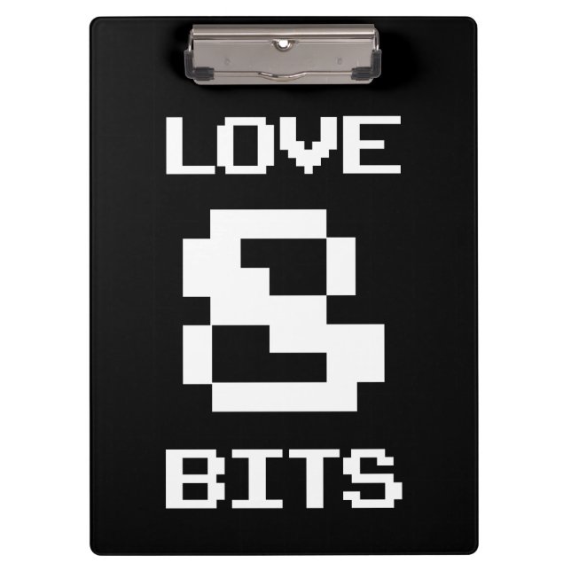 Love 8 Bits Clipboard (Front)