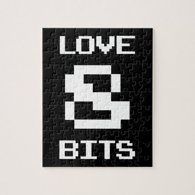 Love 8 Bits Jigsaw Puzzle (Vertical)
