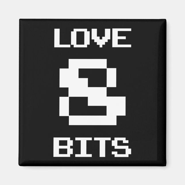 Love 8 Bits Magnet (Front)