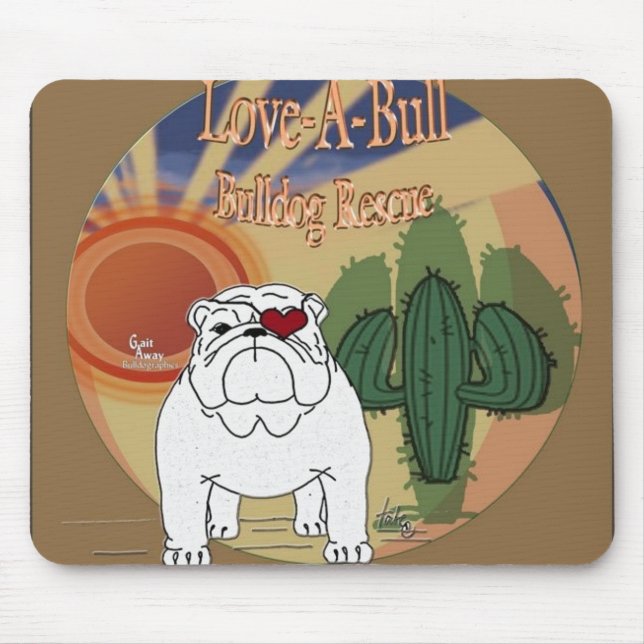 Love A Bull Rescue Mousepad (Front)