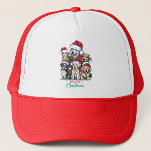 Love A Christmas Puppy Trucker Hat