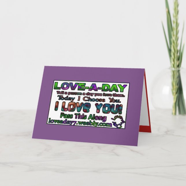 Love-a-Day Greeting Cards (Front)