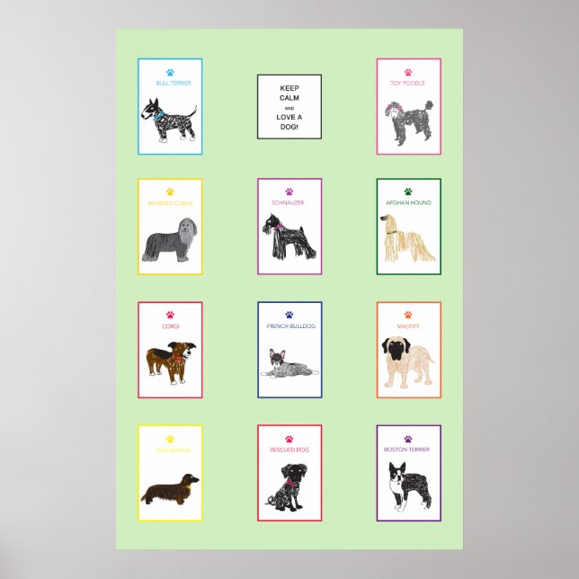 Love A Dog Poster (Front)