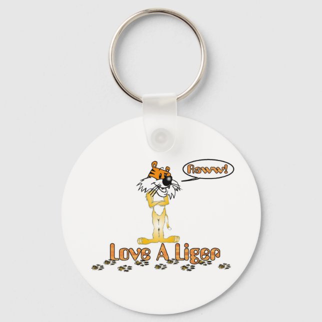 Love A Liger Key Ring (Front)