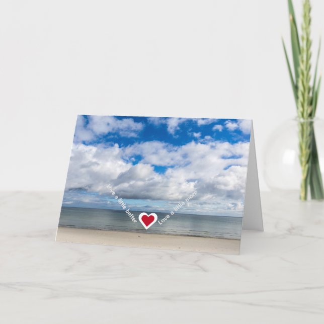 Love a little better / more Personalise Get Well Card (Front)