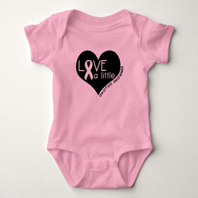 Love a Little Infant Bodysuit Dwarfism Awareness (Front)