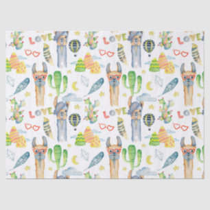 Love A Llama Tissue Paper