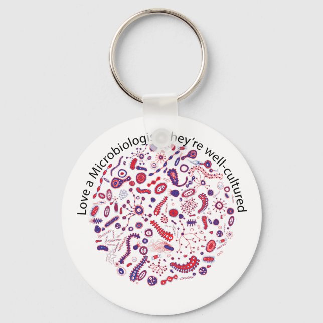 Love a Microbiologist Key Ring (Front)
