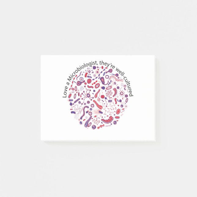 Love a Microbiologist Post-it Notes (Front)