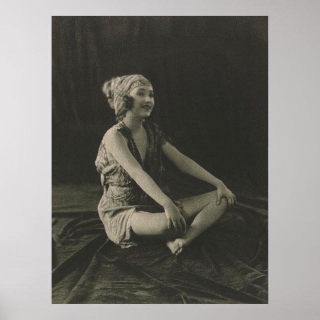 Love a Poor Maid Girl Sitting Cross Legs Poster (Front)