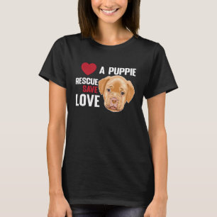 Love A Puppie Rescue Save Love  Women Men Kids T-Shirt