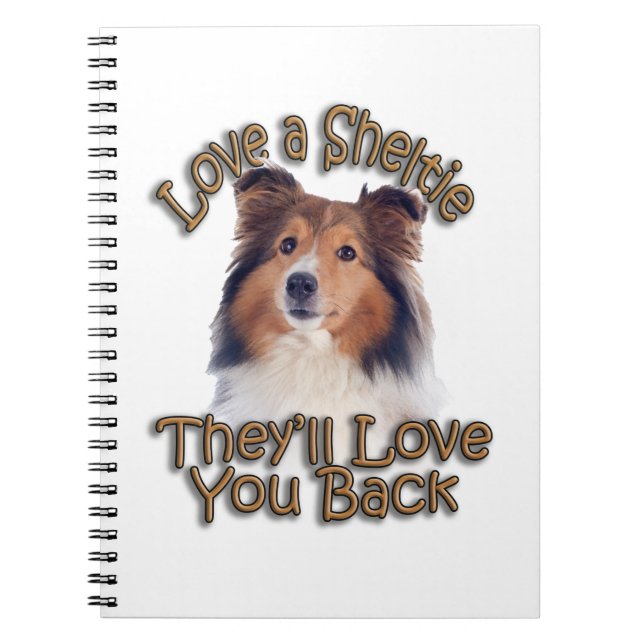 Love A Sheltie Notebook (Front)