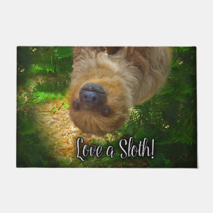 Love A Sloth Welcome Mat