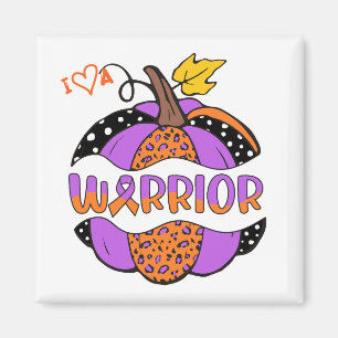 Love a Warrior Pumpkin - Purple  Magnet