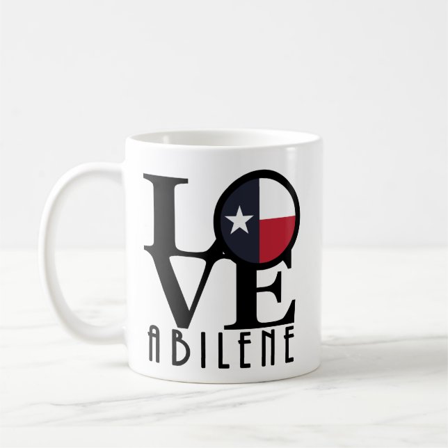 LOVE Abilene, Texas11oz Coffee Mug (Left)