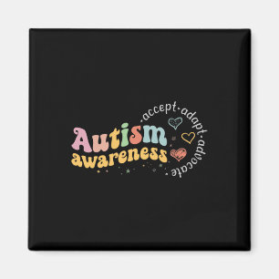 Love Accept Adapt Advocate Autism Awareness Teache Magnet