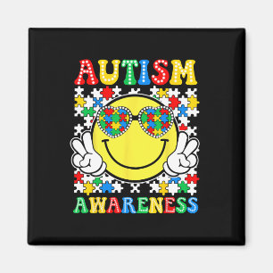 Love Accept Understand Autism Awareness Support Sq Magnet