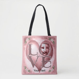 LOVE Actor Mask  Tote Bag
