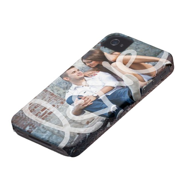 "love" add your photo Case-Mate iPhone case (Bottom)