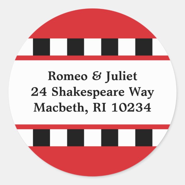 Love! Address Label - Red (Front)