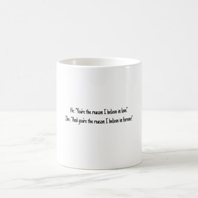 "Love Affirmation Mug" Classic Mug, 325 ml Coffee Mug (Center)