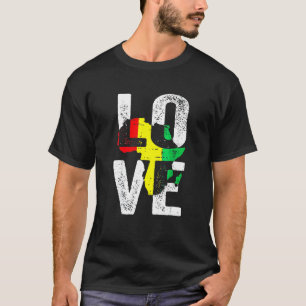 Love Africa Black History Month African American M T-Shirt