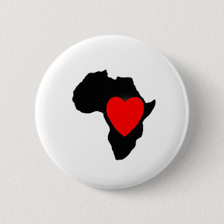 LOVE Africa Button, Africa, Button, 6 Cm Round Badge