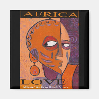 Love Africa Magnet by Mojisola A Gbadamosi Okubule