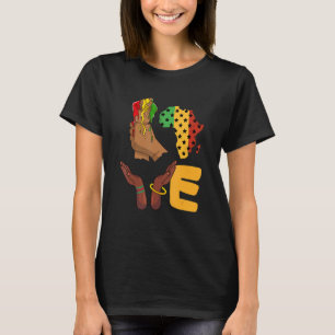 Love Africa Map Melanin African Continent American T-Shirt