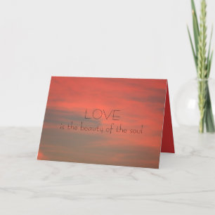Love Against a Red Sky Valentine Card